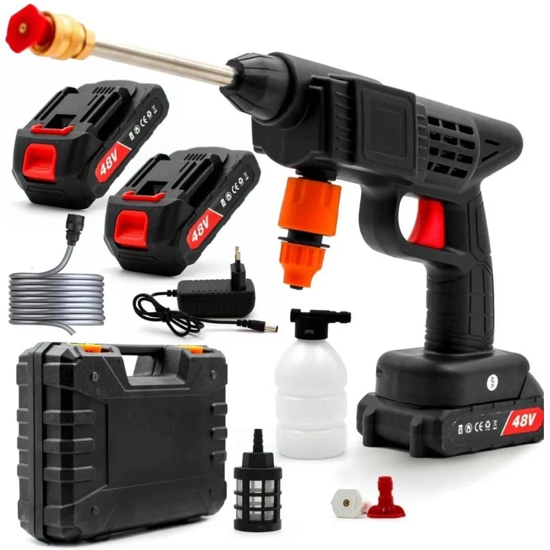 Cecaro Group - Idropulitrice Portatile Senza Fili con 2 Batterie 48V e Valigetta