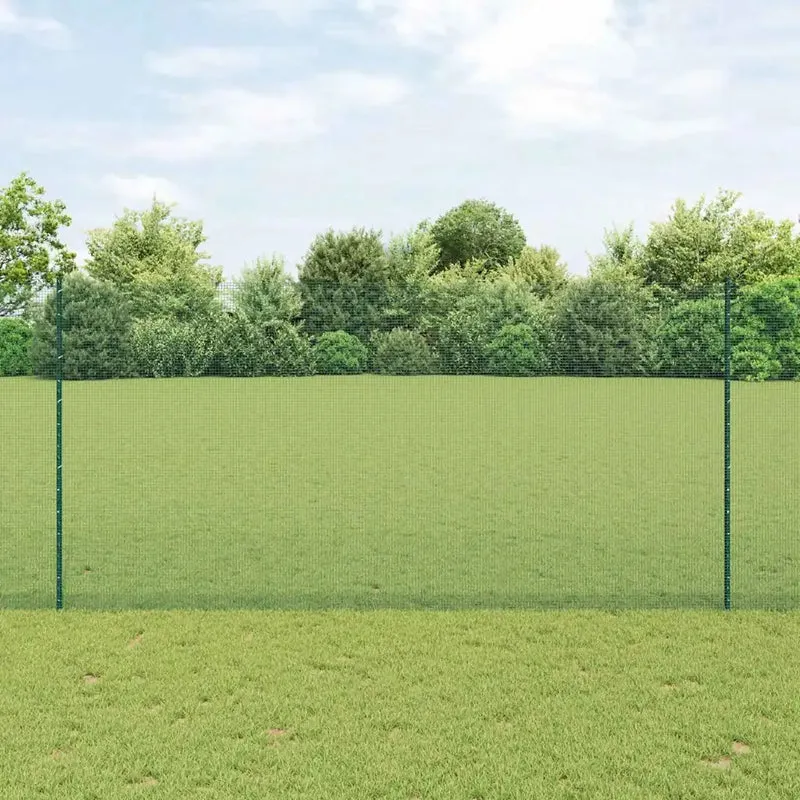 Recinzione in rete saldata con pali 50 x 1,5 m Verde Rete 3336526