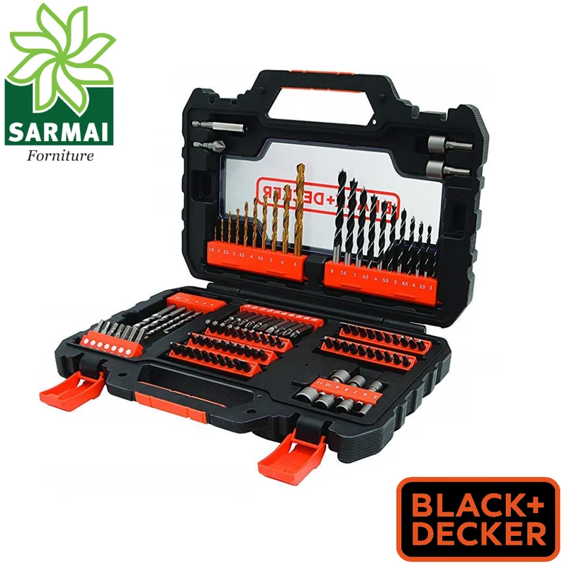 Set 104 pezzi Punte e inserti bits Black e Decker