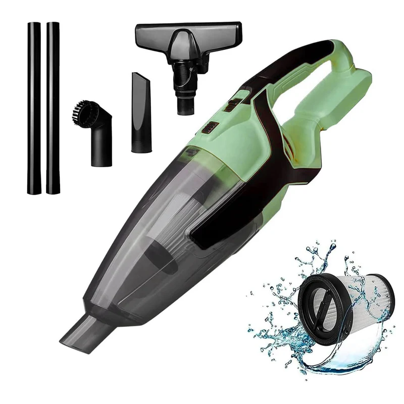 Aspirapolvere A Batteria Con 2 Prolunghe Per Pavimenti 540ml 20v - 230hz