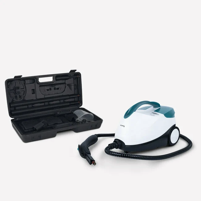 Ⓜ️🔵🔵🔵 H.Koenig NV6400 - Pulitrice a vapore, POTENTE 2000W, con valigetta per accessori, PRONTO IN SOLI 8 MINUTI!