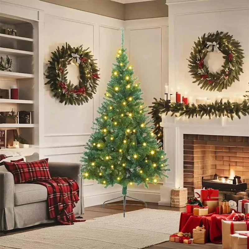 Albero di Natale artificiale con luci integrate Verde 180 cm 3397007