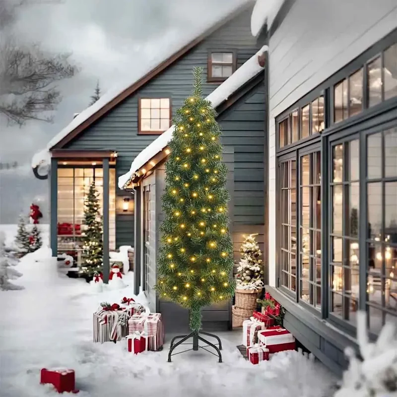 Albero di Natale artificiale con 300 LED Verde 240 cm 3394965