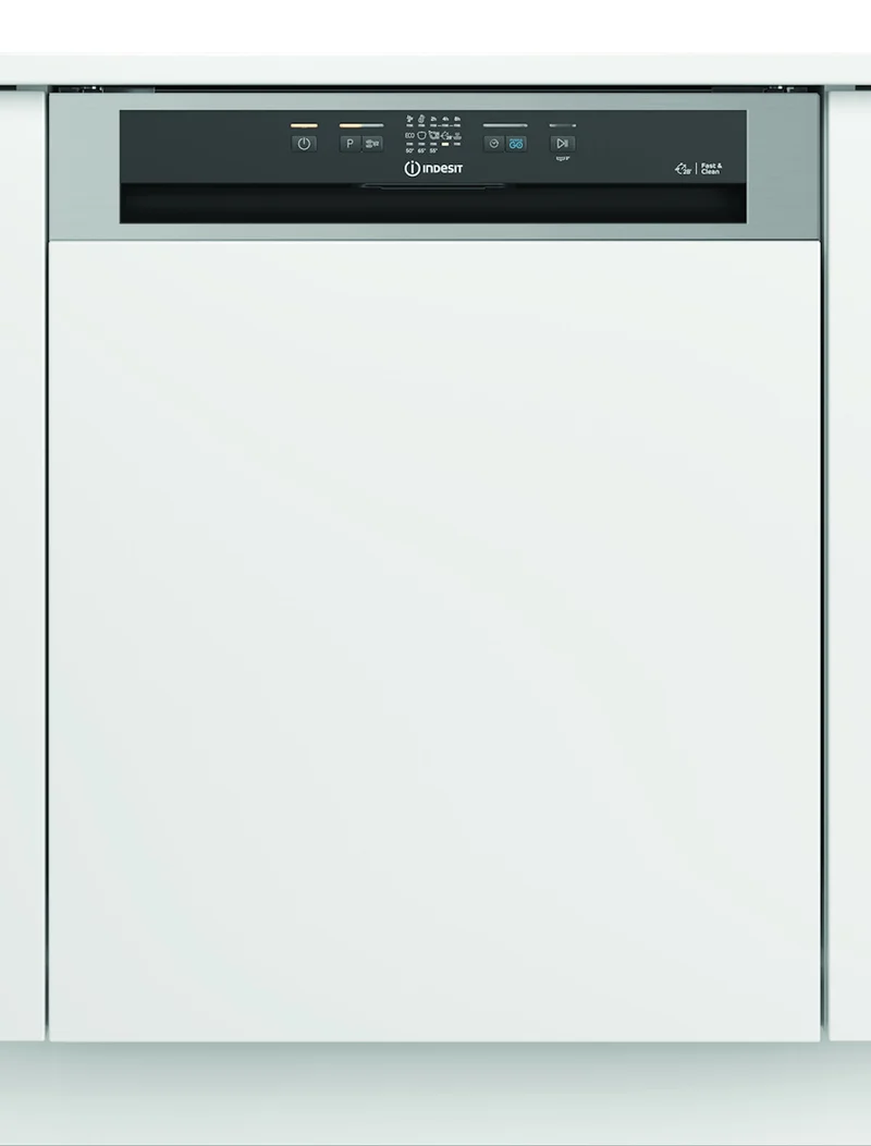 Ⓜ️🔵🔵🔵 Indesit I3B L634 X - Lavastoviglie da incasso con frontalino INOX a vista, 14 coperti, 60cm, Nuova classe D