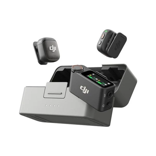 Microfono dji djmc30 mic 3 (2 tx+1 rx+charging case) black