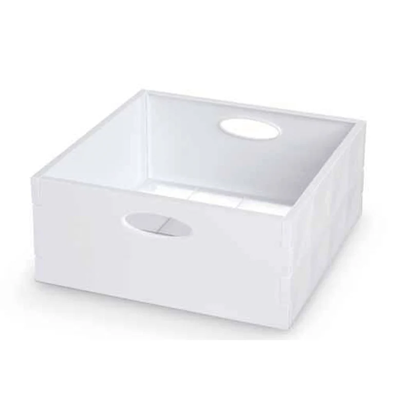 Crystal box bianco H 14x31x31 cm